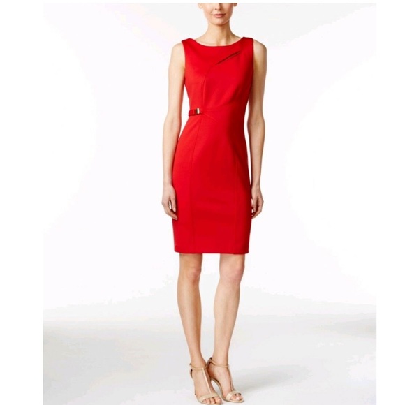 Calvin Klein Dresses Calvin Klein Red Dress Size 4 Poshmark